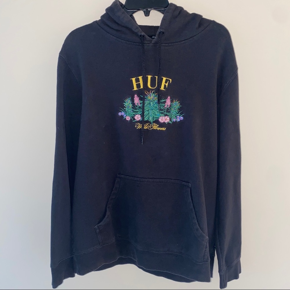 HUF Garden Hoodie Good Quality Skate